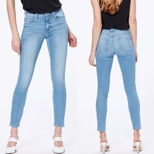 PAIGE Hoxton Ankle - High Waist Skinny Jean - Soto Blue - Size 25